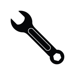 a wrench silhouette vector illustration.eps