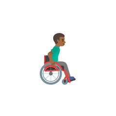 Person in Manual Wheelchair Emoji
