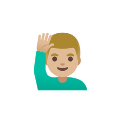 Person Raising Hand Emoji
