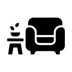 Contemporary Lounge Symbol in Minimal Design