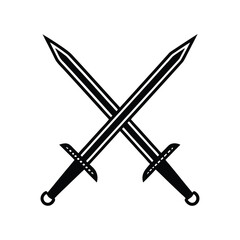 crossed swords illustration.eps