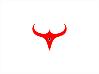 Long horn design , vector , illustration and isolate template .