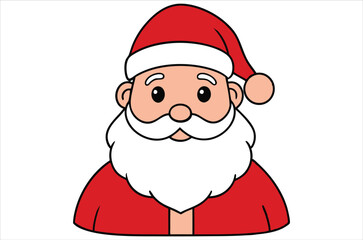 Santa Claus vector,  cartoon,  Santa portrait
