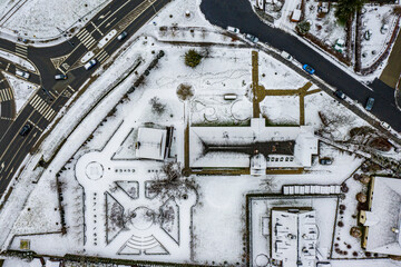 Fototapeta premium Muszyna zima widok ogólny