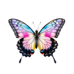 Vibrant Butterfly Wings: A stunning closeup of a butterfly's intricate wings, displaying vibrant colors and delicate patterns. This high-resolution image captures the beauty and fragility of nature.