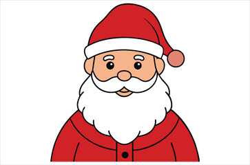 Santa Claus vector,  cartoon,  Santa portrait