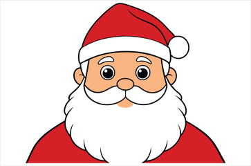 Santa Claus vector,  cartoon,  Santa portrait