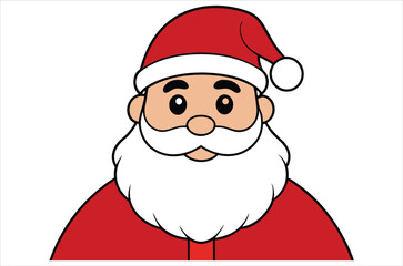Santa Claus vector,  cartoon,  Santa portrait