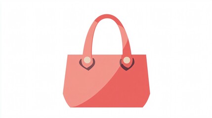 Stylish Women's Bag Icon Vector Isolated on Transparent Background