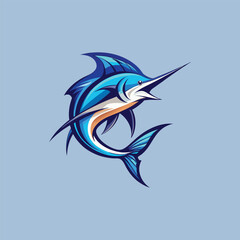 vector illustration of an abstract fish