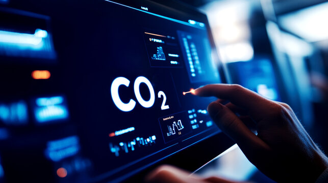 Monitoring co2 levels to protect our planet technology insights on environmental data analysis in a digital workspace