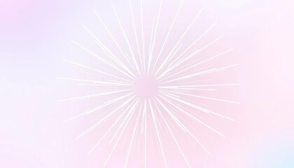 Fototapeta premium Delicate Pastel Lilac Starburst on a Light Background