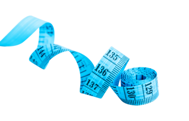 measuring tape isolated on white