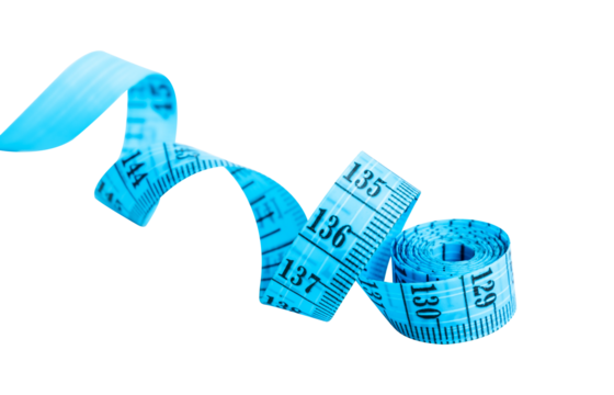 measuring tape isolated on white