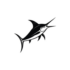 create-an-image-of--marlin--silhouette-vector