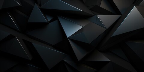 Obraz premium A black and white image of a black and white pattern of triangles