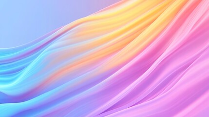 abstract representation of data algorithms with flowing multi-colored waveforms intersecting and weaving in harmonious