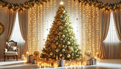 christmas tree in the interior