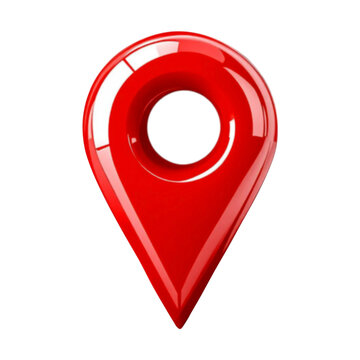 map pointer with red pin icon
