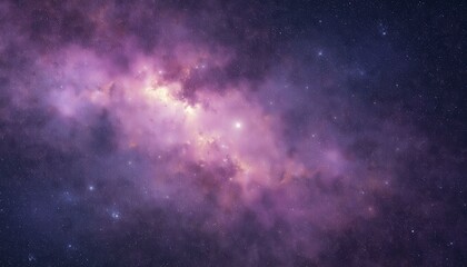Fototapeta premium Vibrant Orion Nebula with Purple, Pink, and Gold Gas and Dust Highlighted by Stars