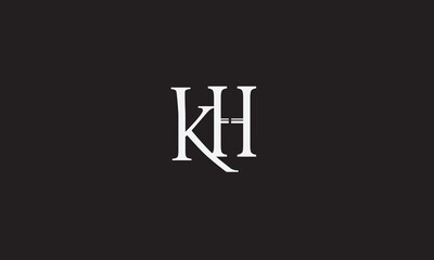 KH, HK, K, H Abstract Letters Logo Monogram