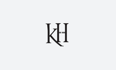 KH, HK, K, H Abstract Letters Logo Monogram