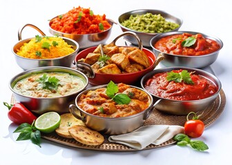 Fototapeta premium Indian Pakistani Fusion Food Photography