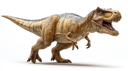 Fototapeta premium Realistic Gorgosaurus on White Background. Generative AI