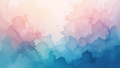Obraz premium Abstract Watercolor Pastel Cloud Formation Background