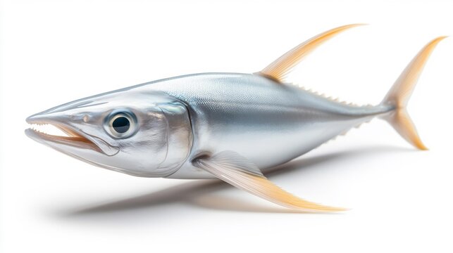 Swordfish with a detailed bill on a plain white background. Generative AI