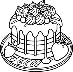 Kawaii Delights Sweet Treats Coloring Fun for Kids, Sugar & Smiles Kawaii Desserts to Color, Kawaii Candyland: Cute Sweet Treats Coloring Pages