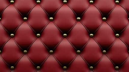 Fototapeta premium Elegant tufted leather wall design interior space texture photography luxurious environment close-up view modern aesthetics