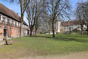 Wirtschaftsgebäude von Schloss Rheda im Zentrum von Rheda-Wiedenbrück	