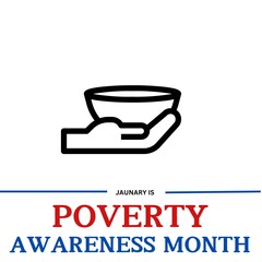 Poverty Awareness Month observed on every January