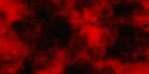 Abstract red and black smoke clouds background, Smoky grunge stain painting clouds galaxy, Paints dissolved in water with a beautiful spectacular red, seems to be a representation of the beauty .