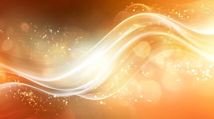 Smooth golden waves on an abstract background, radiating elegance and sophistication