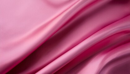 Obraz premium Pink silk satin background. Soft wavy folds on the fabric. Generated image