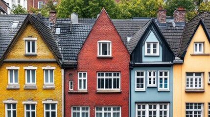 Fototapeta premium Vibrant Mixture of Old and New Architecture in City