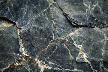 Dark gray stone texture with cracks and veins.