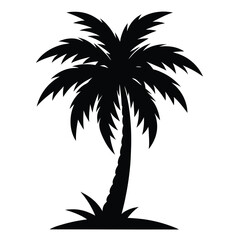 Obraz premium Every palm-tree-icon is an easy depiction.