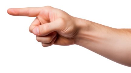 Hand pointing finger