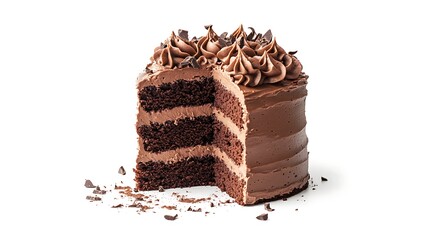 Decadent Chocolate Cake Recipe Image:  Rich, Fudgy, Delicious, Sweet Treat, Baking Inspiration