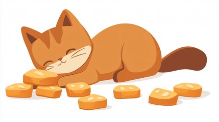 Delicious Cat Treats Snack Icon for Feline Lovers Vector Isolated