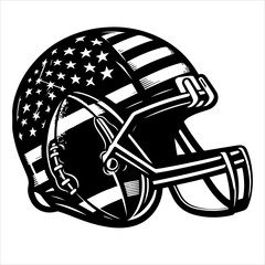 American football silhouette vector. Rugby sport vector. American football sports vector art silhouette illustration.
