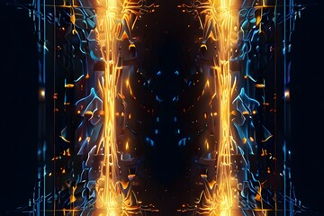 Christmas lights on transparent background.
