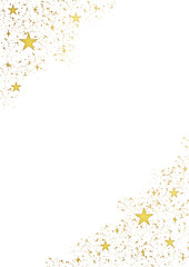 Golden Starry Christmas and New Year Elegance