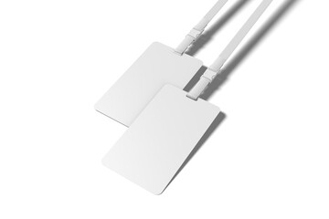 Double of ID Card, 3D Illustration