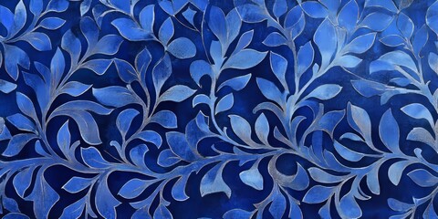 Blueprint featuring Acanthus leaves alongside Arabic geometric ornamentation, showcasing the intricate design of Acanthus leaves interwoven with geometric patterns.