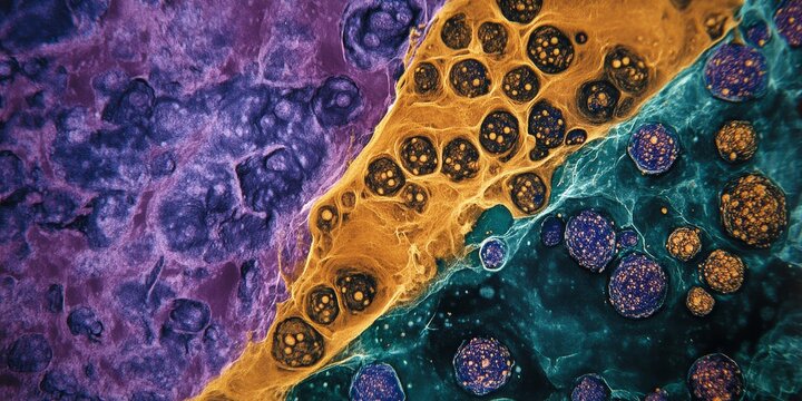 Lynch syndrome testing of colon cancer tissue is crucial for diagnosis. The top panel displays routine H E staining, while the bottom panel illustrates immunohistochemistry IHC staining for mismatch