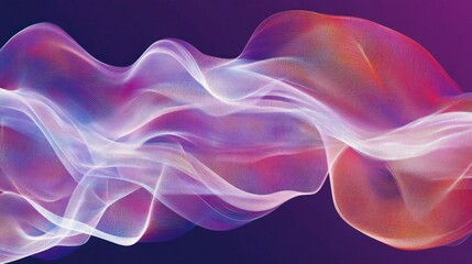 Obraz premium Abstract colorful flowing wave, vibrant hues.